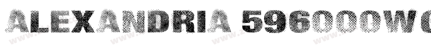 Alexandria 596000wg字体转换